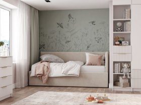 Диван-кровать Бенто (крем) в Усть-Нере - ust-nera.mebel-nsk.ru | фото
