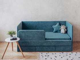 Диван-кровать Happy (бирюзовый) в Усть-Нере - ust-nera.mebel-nsk.ru | фото