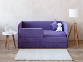 Диван-кровать Happy (сиреневый) в Усть-Нере - ust-nera.mebel-nsk.ru | фото