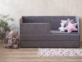 Диван-кровать Happy (темно-серый) в Усть-Нере - ust-nera.mebel-nsk.ru | фото