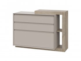 Комод 1200 22 J-Э Этна (дуб эндгрей/кашемир) в Усть-Нере - ust-nera.mebel-nsk.ru | фото