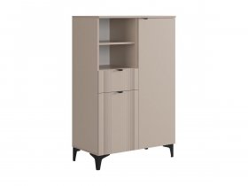 Комод 2 Рич (кашемир/фрапучино матовый/черный) в Усть-Нере - ust-nera.mebel-nsk.ru | фото
