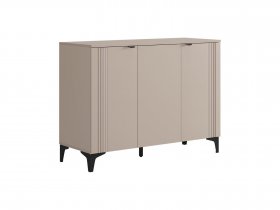 Комод 3 Рич (кашемир/фрапучино матовый/черный) в Усть-Нере - ust-nera.mebel-nsk.ru | фото