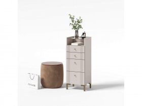 Комод 4 ящика КМ2 Одетта (дуб эндгрей/меланж) в Усть-Нере - ust-nera.mebel-nsk.ru | фото