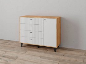 Комод «Катрин-13» (дуб крафт золотой/карбон фарфор) в Усть-Нере - ust-nera.mebel-nsk.ru | фото