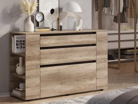 Комод КМ-06 Энигма (венге/дуб каньон) в Усть-Нере - ust-nera.mebel-nsk.ru | фото