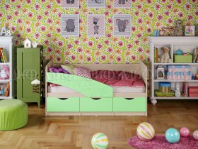 Кровать детская Бабочки 1,8 м в Усть-Нере - ust-nera.mebel-nsk.ru | фото