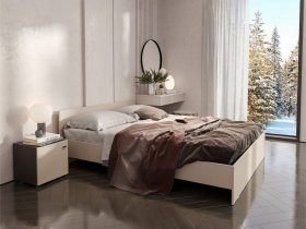 Кровать двухспальная 1,6м Гиза в Усть-Нере - ust-nera.mebel-nsk.ru | фото