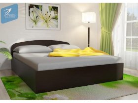 Кровать двуспальная 1,6м с подъем. мех. (венге) в Усть-Нере - ust-nera.mebel-nsk.ru | фото