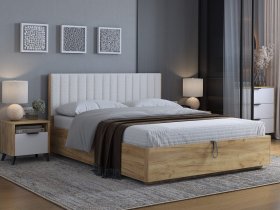 Кровать двуспальная 1,6м Юлия в Усть-Нере - ust-nera.mebel-nsk.ru | фото