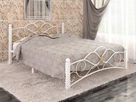 Кровать двуспальная Гарда-3 на металлокаркасе 1,4 м в Усть-Нере - ust-nera.mebel-nsk.ru | фото