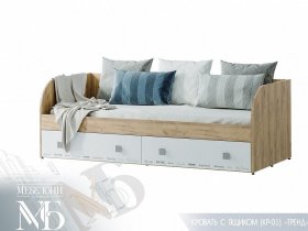 Кровать с ящиками Тренд КР-01 в Усть-Нере - ust-nera.mebel-nsk.ru | фото