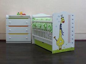 Кроватка детская Жираф с маятником в Усть-Нере - ust-nera.mebel-nsk.ru | фото