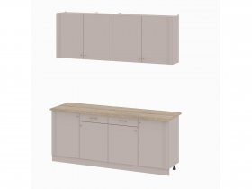 Кухонный гарнитур 2,0м Одетта (меланж/дуб сонома) в Усть-Нере - ust-nera.mebel-nsk.ru | фото