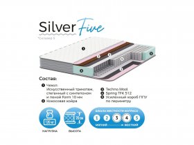Матрас Silver Five в Усть-Нере - ust-nera.mebel-nsk.ru | фото