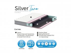 Матрас Silver Two в Усть-Нере - ust-nera.mebel-nsk.ru | фото