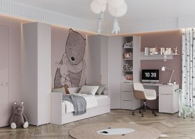 Модульная детская «Тефия» (тефия/софт сантьяго) в Усть-Нере - ust-nera.mebel-nsk.ru | фото