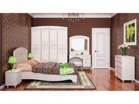 Модульная спальня Каролина в Усть-Нере - ust-nera.mebel-nsk.ru | фото