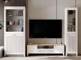 Модульная стенка Валенсия в Усть-Нере - ust-nera.mebel-nsk.ru | фото