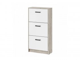 Обувница ОБ-2 Вега (дуб крафт серый/белый) в Усть-Нере - ust-nera.mebel-nsk.ru | фото