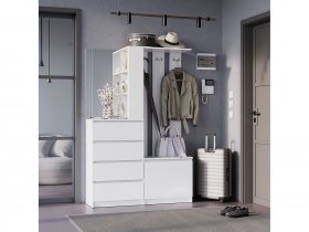 Прихожая Симпл ПР-04 (белый) в Усть-Нере - ust-nera.mebel-nsk.ru | фото