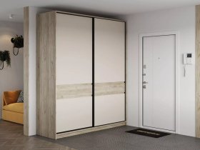 Шкаф-купе Бостон ШК-005 (2.0 м) (дуб крафт серый/кашемир) в Усть-Нере - ust-nera.mebel-nsk.ru | фото