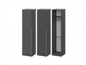 Шкаф ШК-50 Эккервуд (графит) в Усть-Нере - ust-nera.mebel-nsk.ru | фото