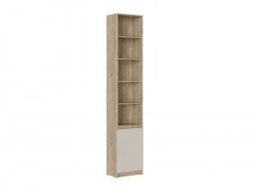 Стеллаж Бостон СЖ-001 (дуб крафт серый/кашемир) в Усть-Нере - ust-nera.mebel-nsk.ru | фото