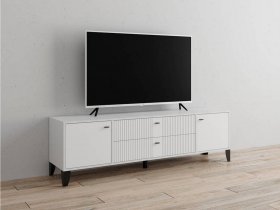 Тумба под ТВ Парус-10 (белый/белый снег) в Усть-Нере - ust-nera.mebel-nsk.ru | фото