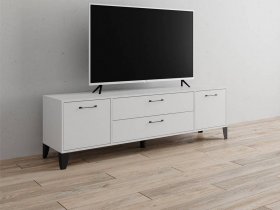 Тумба под ТВ Парус-13 (белый) в Усть-Нере - ust-nera.mebel-nsk.ru | фото
