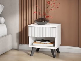 Тумба прикроватная Эккервуд (белый) в Усть-Нере - ust-nera.mebel-nsk.ru | фото