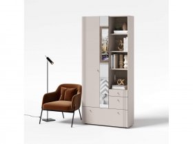Вешалка с зеркалом ВШ1 Одетта (дуб эндгрей/меланж) в Усть-Нере - ust-nera.mebel-nsk.ru | фото